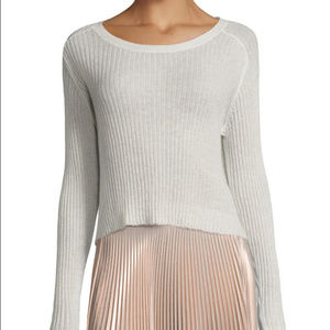 A.L.C. Ivory Ribbed Sweater Large
